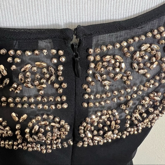 MSK Black Beaded Cocktail Party Dress Sz 6 NWT - Picture 7 of 7